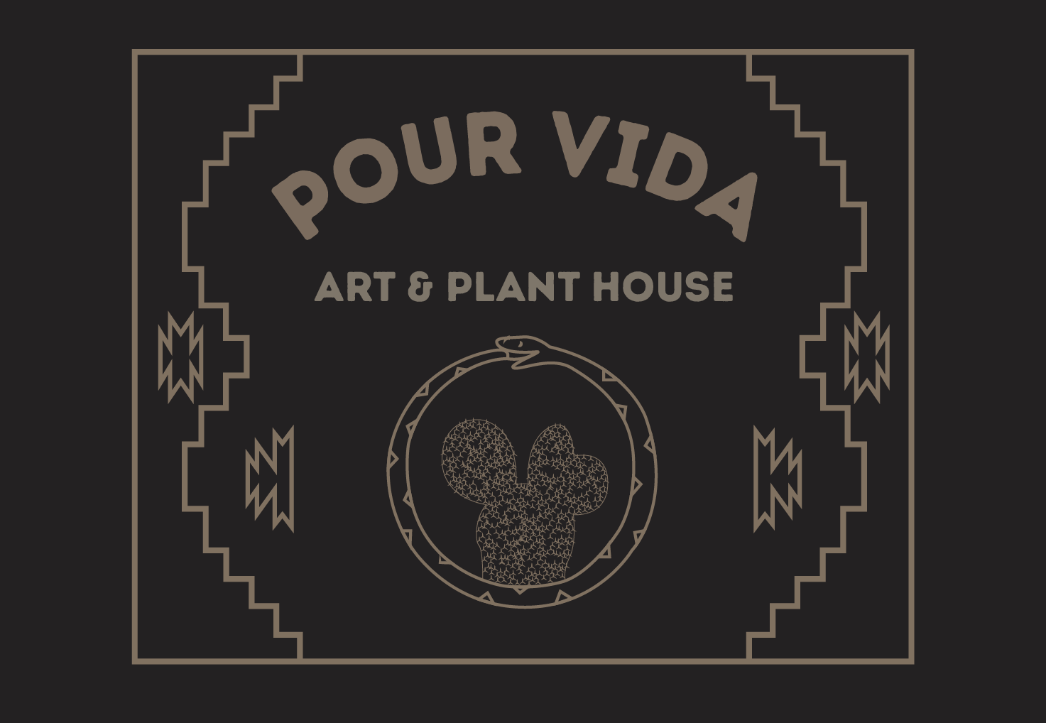 Pour Vida Art & Plant House logo