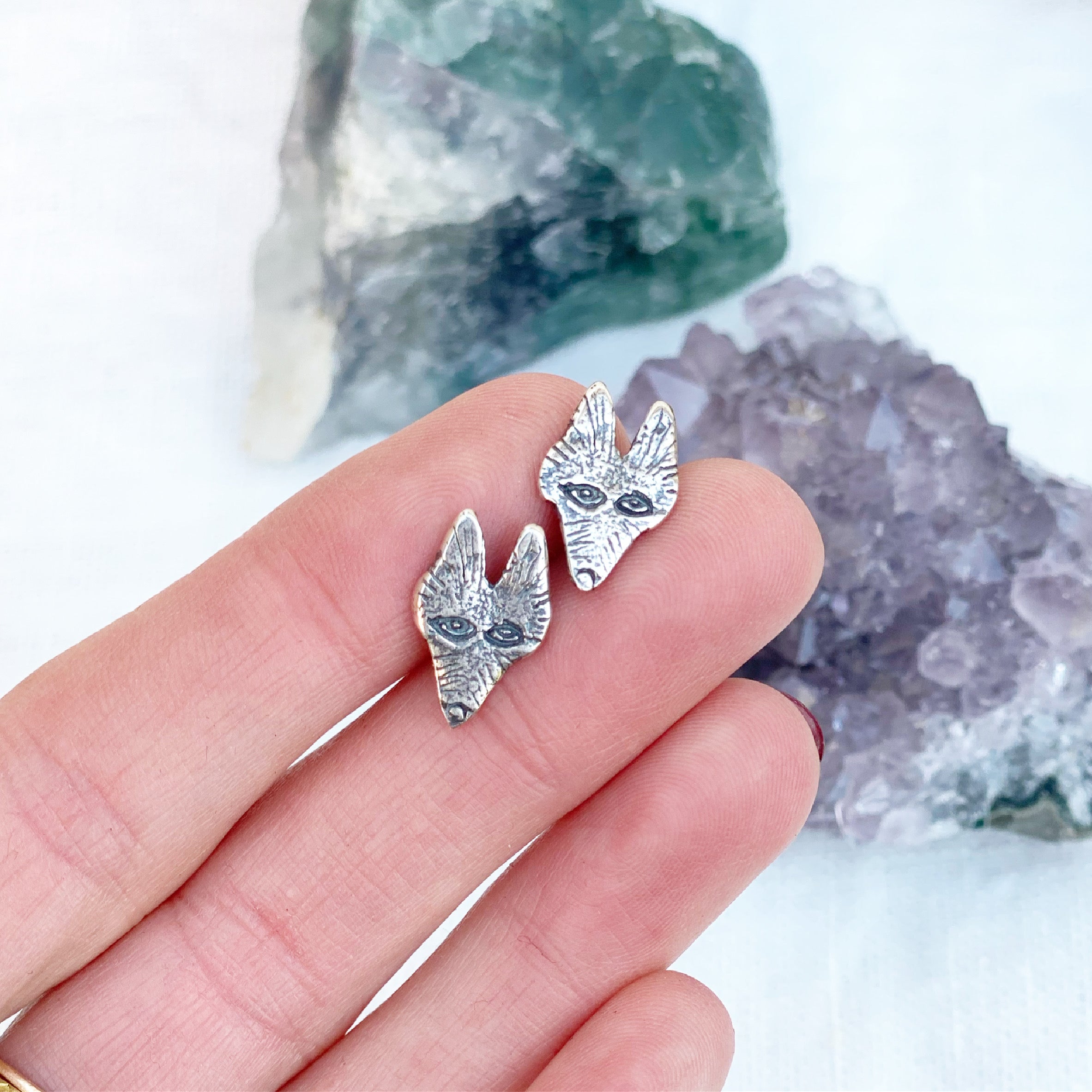 Itty Coyote Studs