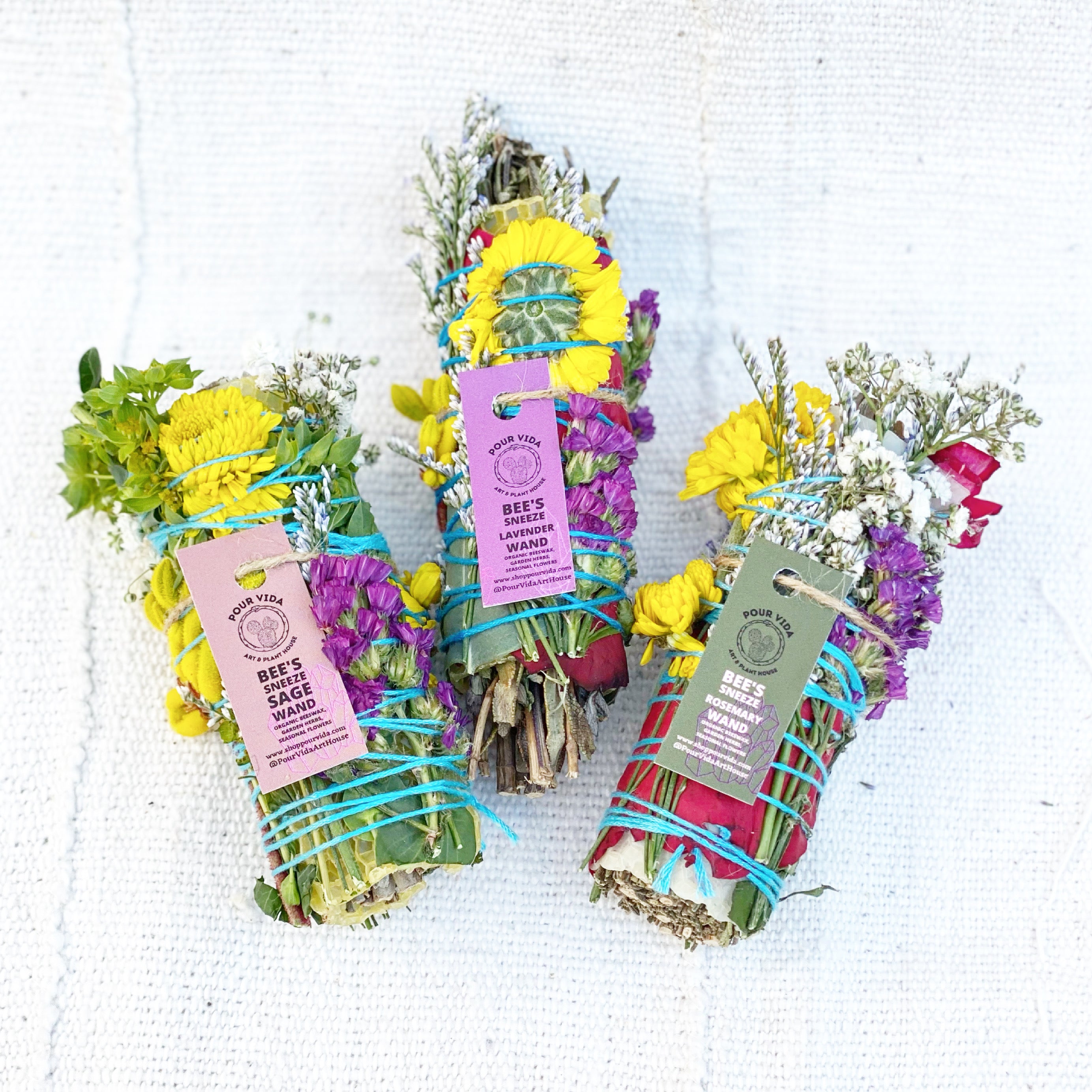 Bee's Sneeze Smudge Stick Lavender Wand