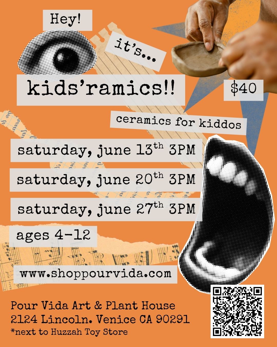 Kids'Ramics Ceramic Workshop!
