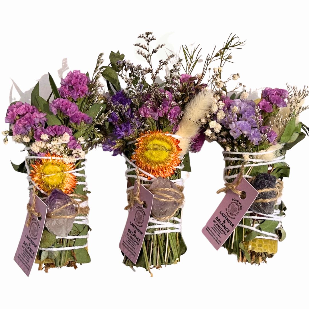 Lavender & Balance Bee’s Sneeze Herbal Torch, 4”