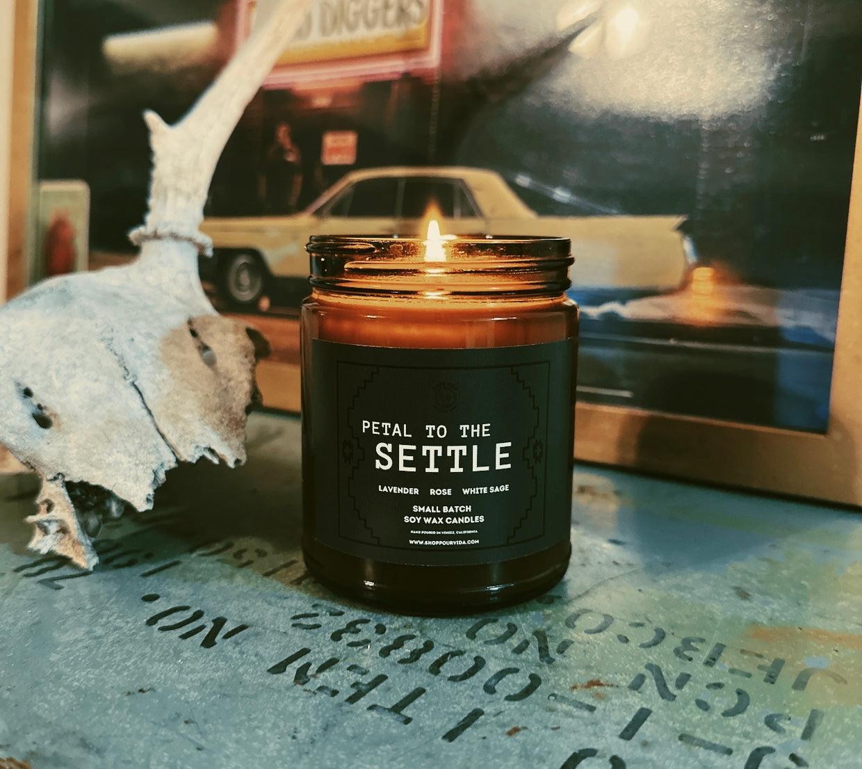 Petal To The Settle Candle, 8oz