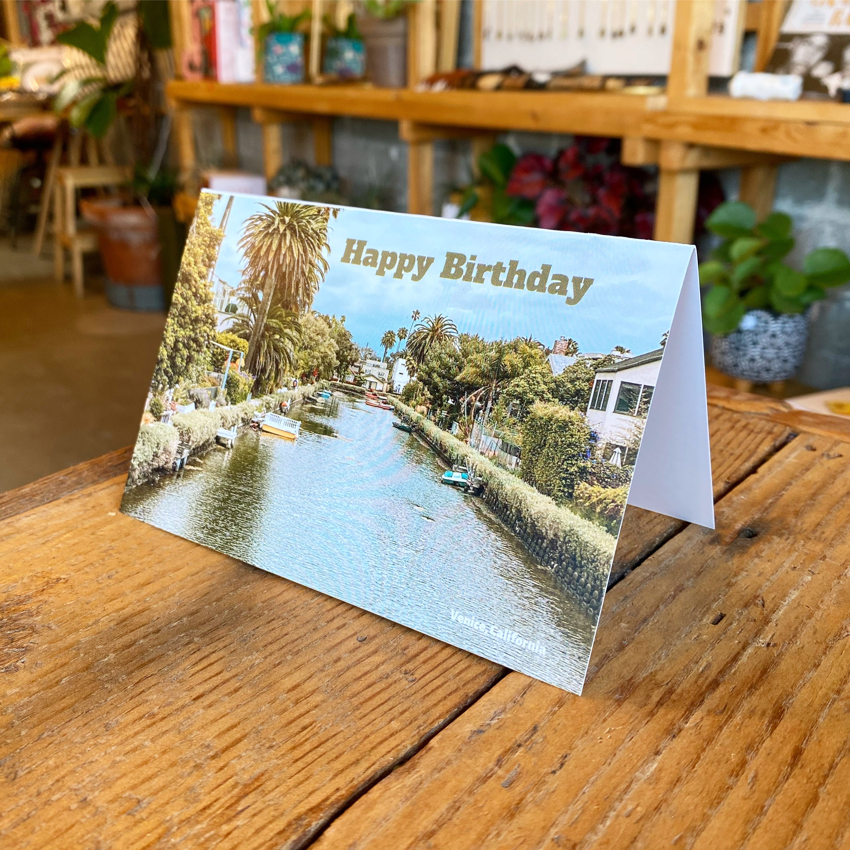 Venice Canals Birthday Greeting Card